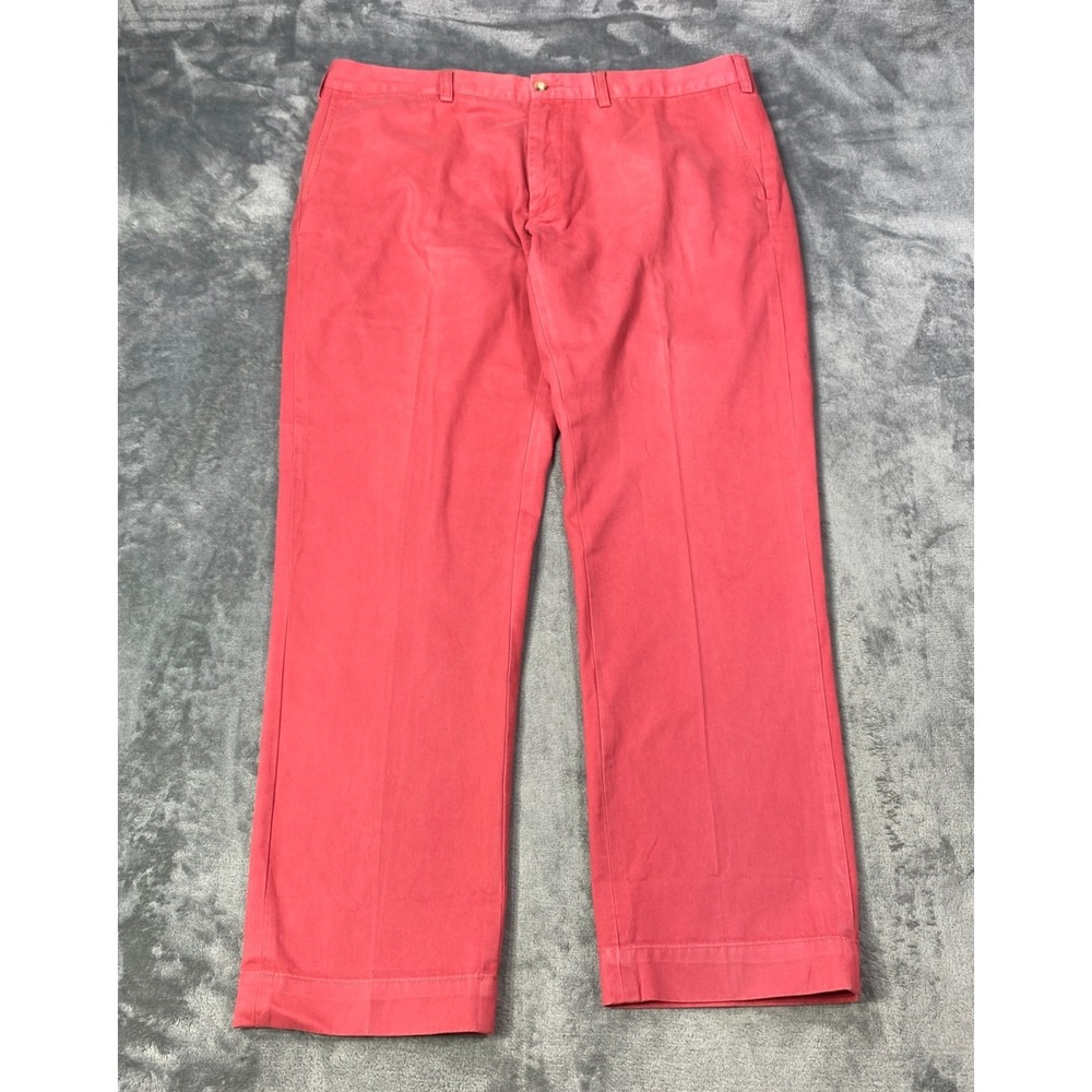 Polo Ralph Lauren Chino‎ Pants Men 38x30 Pink Khaki Stretch Slim Straight Preppy